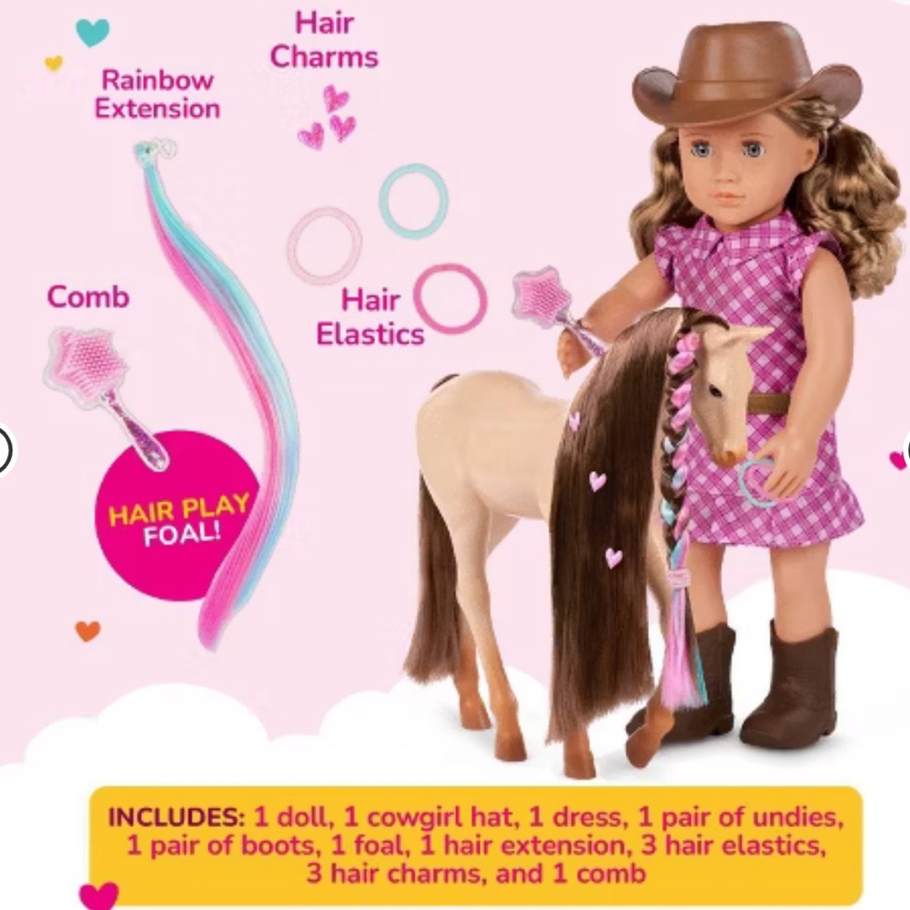 American Girl Doll Our Generation Doll with Horse Set - Picture 2 of 4